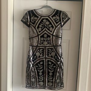 Lulus Black Sequined dress -size medium
